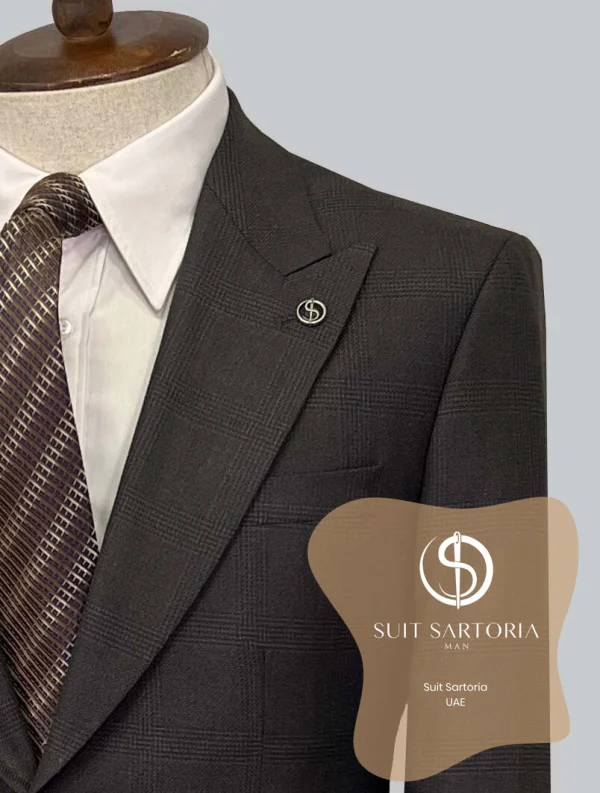 Suit Sartoria Wool Brown Suit