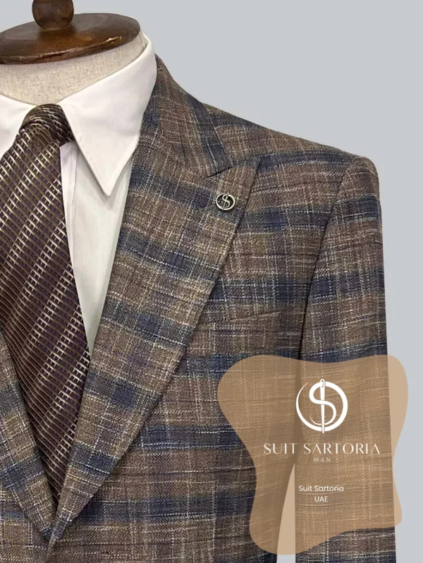 Suit Sartoria Wool Brown Suit