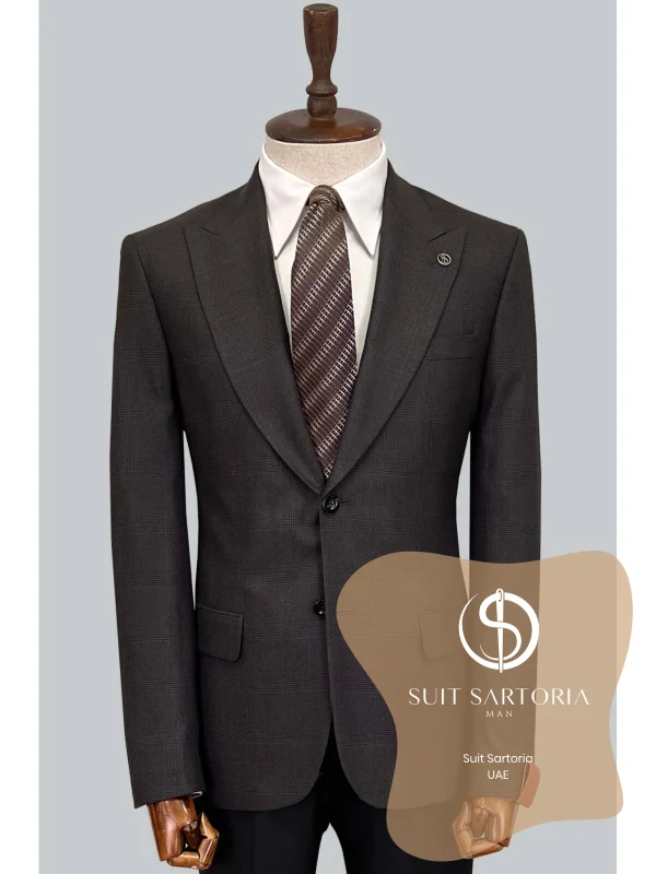 Suit Sartoria Wool Brown Suit