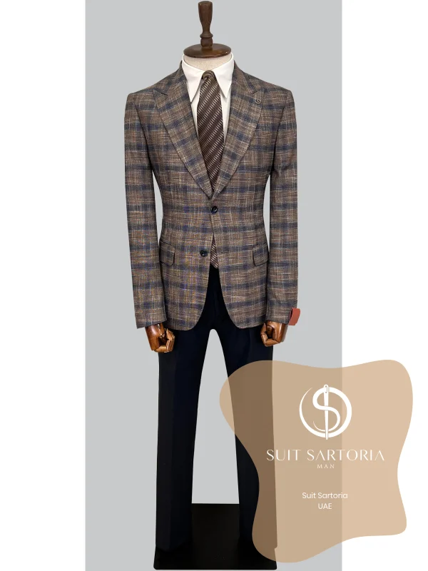 Suit Sartoria Wool Brown Suit