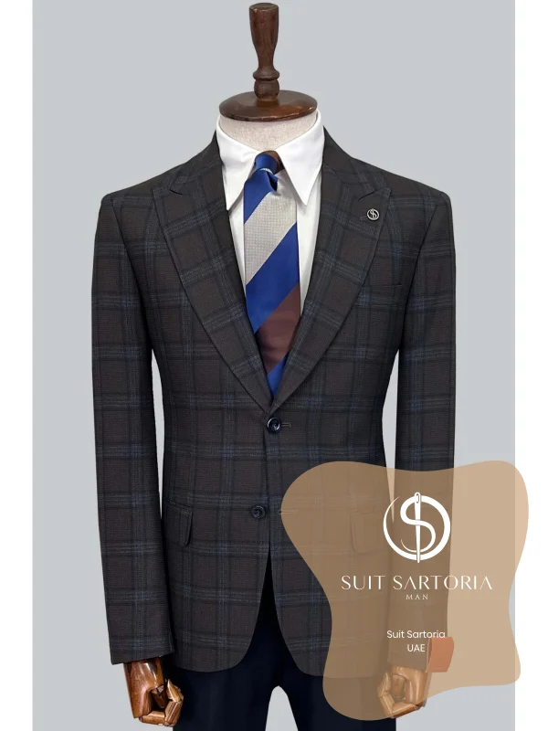 Suit Sartoria Wool Brown Suit