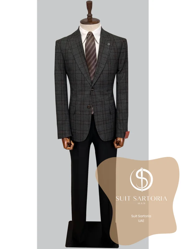 Suit Sartoria Wool Brown Suit