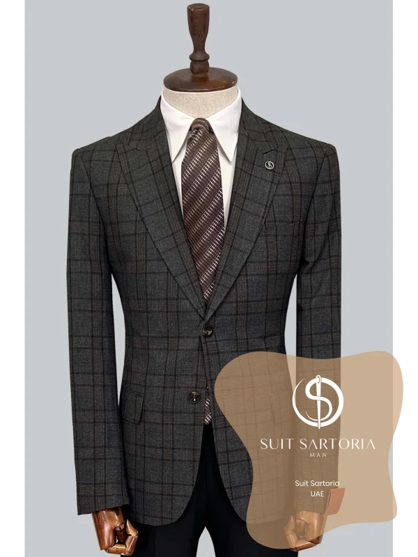 Suit Sartoria Wool Brown Suit