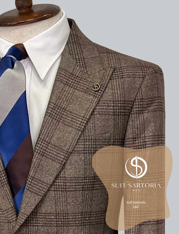 Suit Sartoria Wool Brown Suit