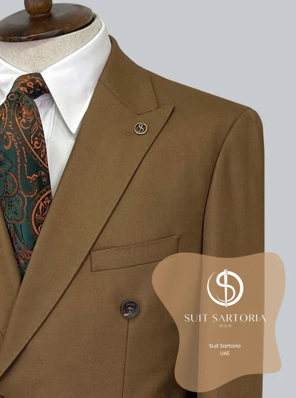 Suit Sartoria Wool Brown Suit