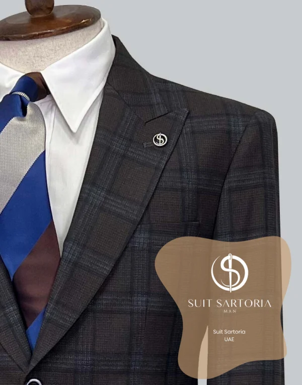 Suit Sartoria Wool Brown Suit