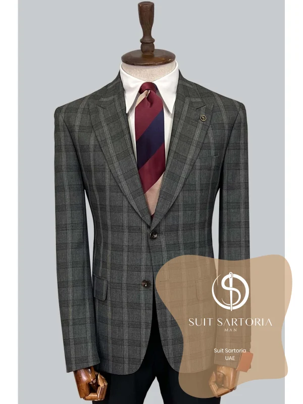 Suit Sartoria Wool Dark Grey Suit