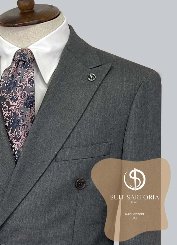 Suit Sartoria Wool Dark Grey Suit