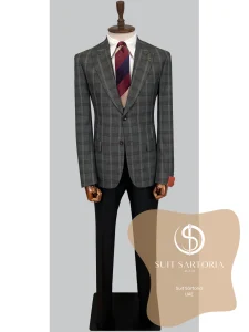 suit sartoria uae wool dark grey suit OEMI4e