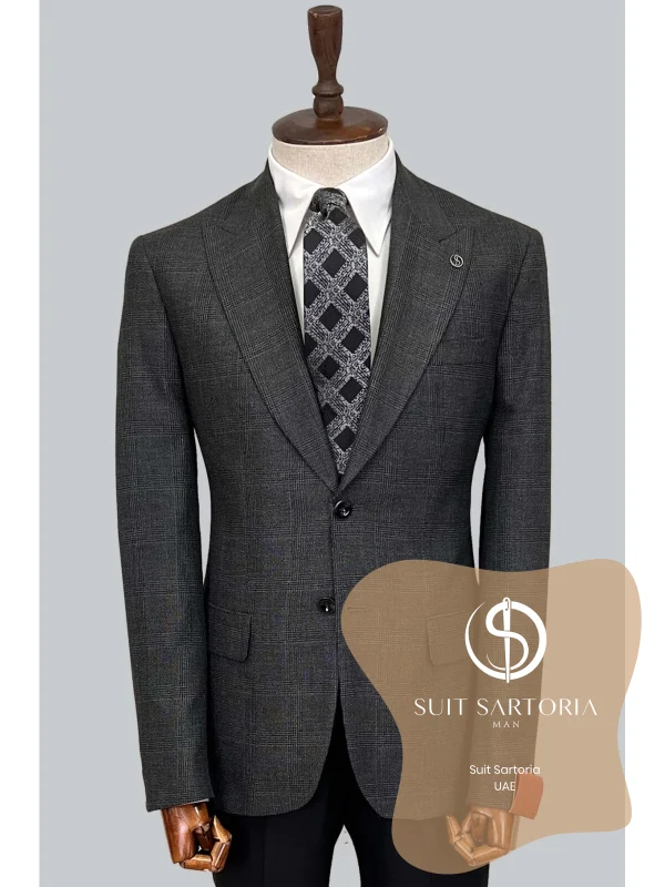 Suit Sartoria Wool Dark Grey Suit