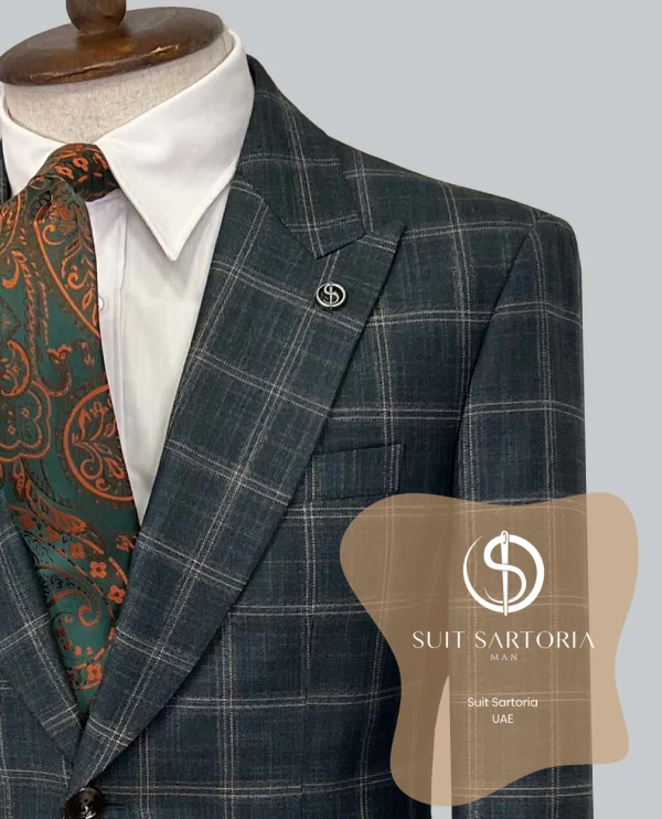 Suit Sartoria Wool Green Suit