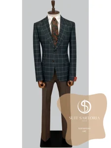 suit sartoria uae wool green suit AP5jL8