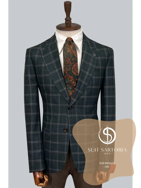 Suit Sartoria Wool Green Suit