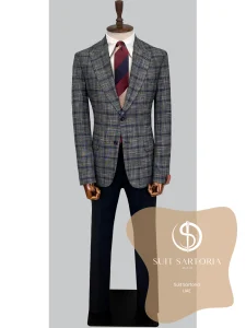 suit sartoria uae wool grey suit GCXItC