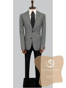 suit sartoria uae wool grey suit Oe1nIk