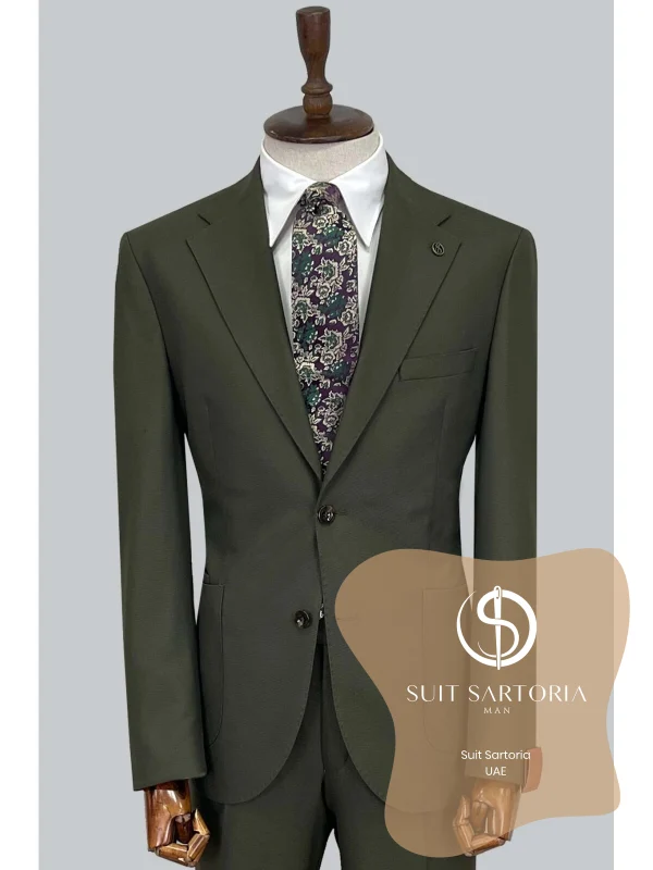 Suit Sartoria Wool Khaki Suit