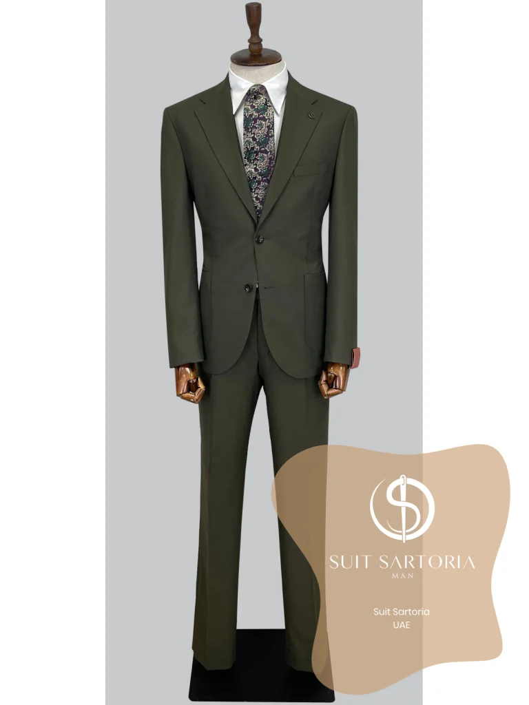 Suit Sartoria Wool Khaki Suit