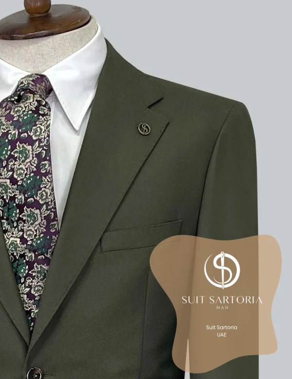 Suit Sartoria Wool Khaki Suit