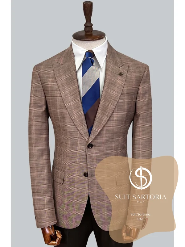 Suit Sartoria Wool Light Brown Suit