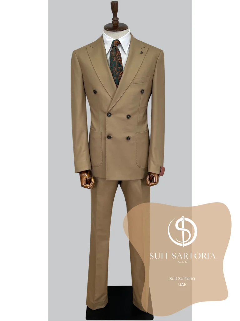 Suit Sartoria Wool Light Brown Suit