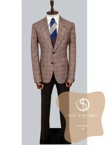 suit sartoria uae wool light brown suit HumJmF