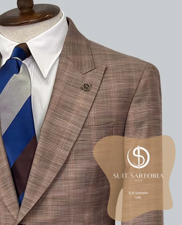 Suit Sartoria Wool Light Brown Suit