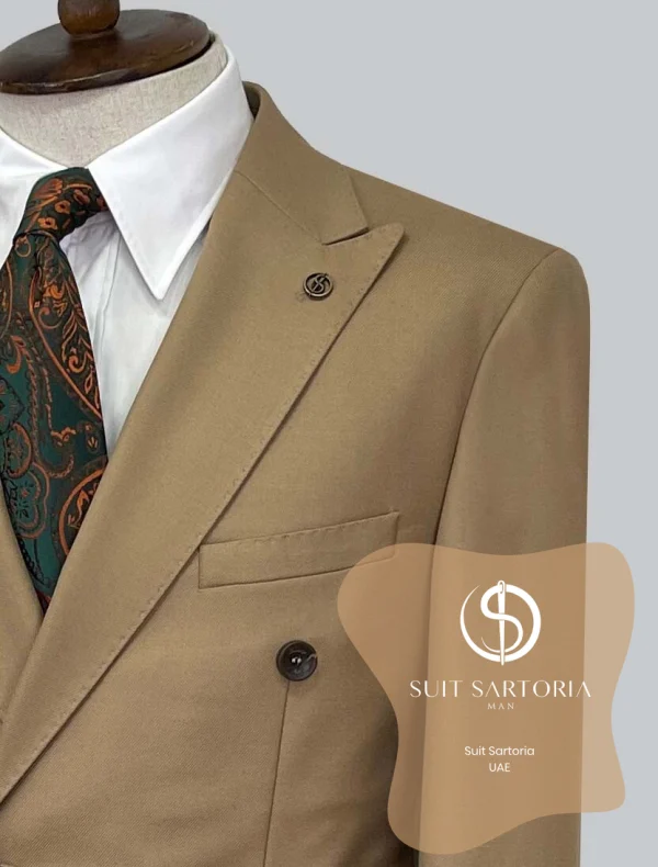 Suit Sartoria Wool Light Brown Suit