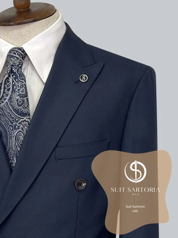 Suit Sartoria Wool Navy Blue Suit