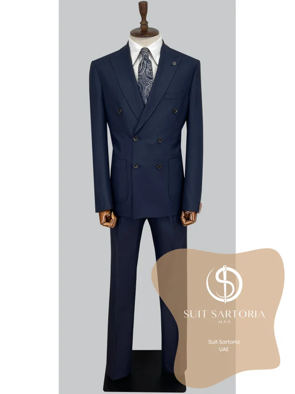 Suit Sartoria Wool Navy Blue Suit