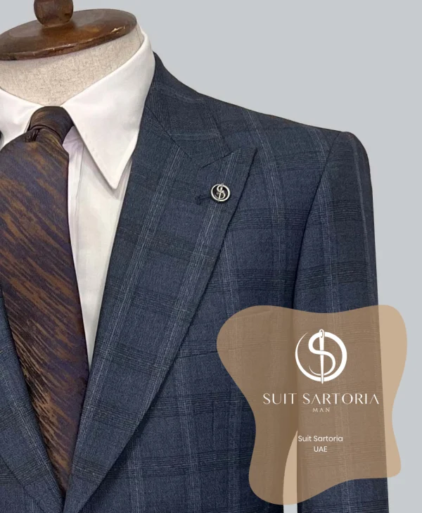 Suit Sartoria Wool Navy Blue Suit