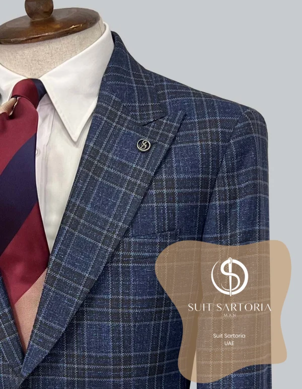 Suit Sartoria Wool Navy Blue Suit