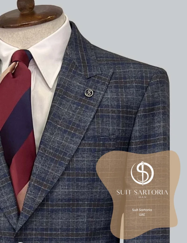 Suit Sartoria Wool Navy Blue Suit