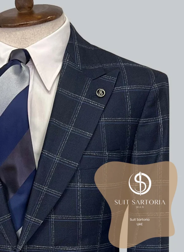 Suit Sartoria Wool Navy Blue Suit