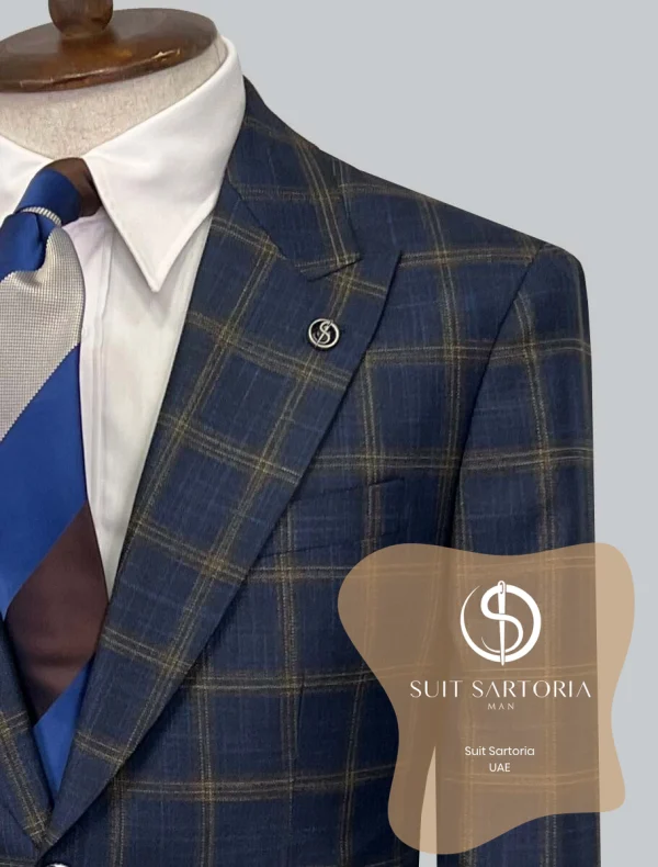 Suit Sartoria Wool Navy Blue Suit